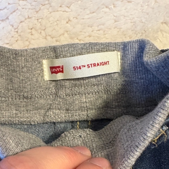 Levi’s 12M Baby Pant Set Grey Knit Jogger & 514 Straight Jean Pull On Style - Picture 4 of 8